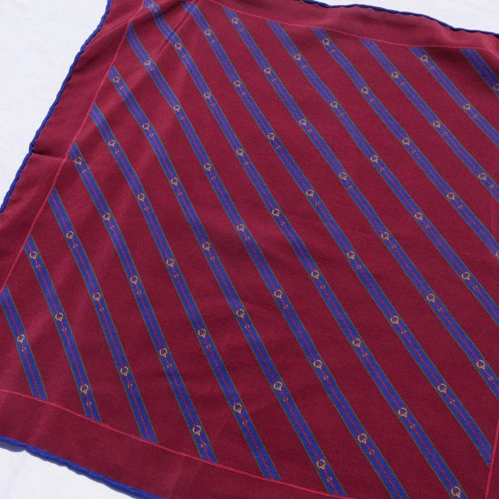 Vintage‎ Gucci silk scarf handkerchief bag tie